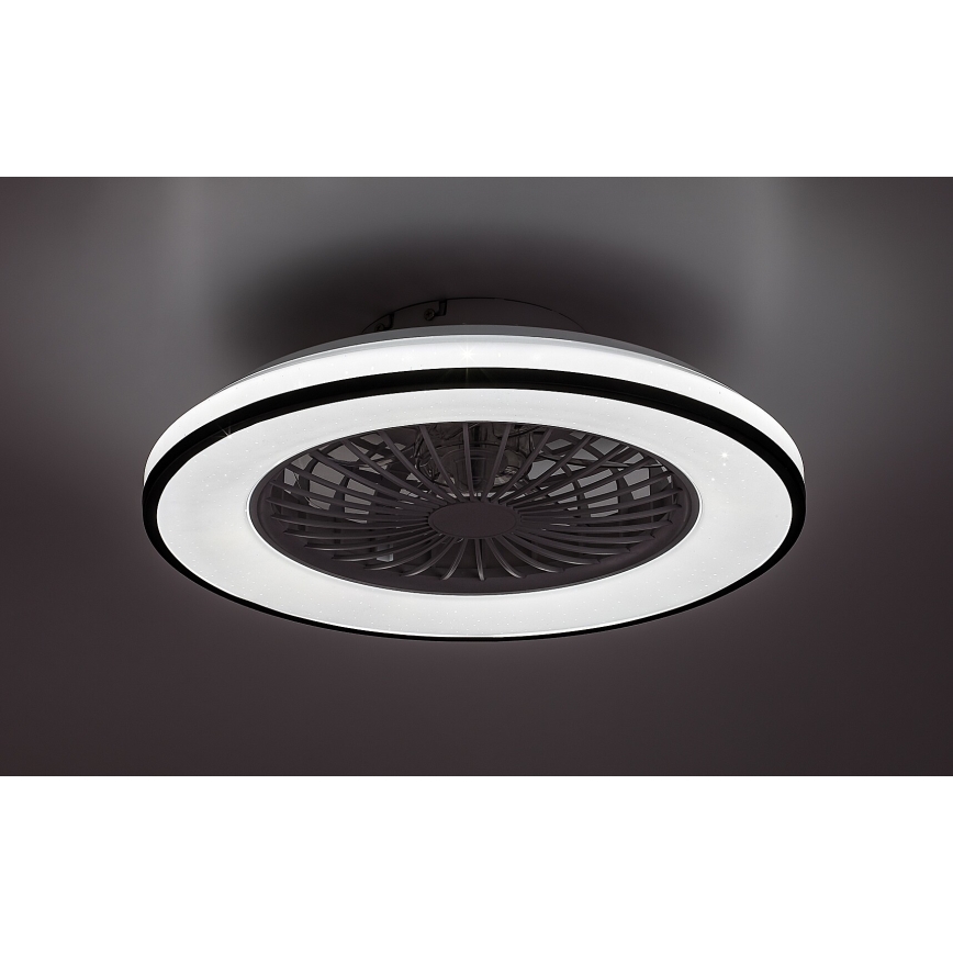 Rabalux - Plafonnier à intensité variable avec ventilateur LED/48W/230V 3000-6500K + Télécommande