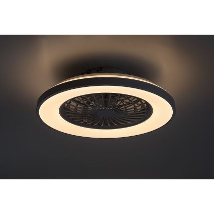 Rabalux - Plafonnier à intensité variable avec ventilateur LED/48W/230V 3000-6500K + Télécommande