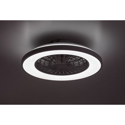 Rabalux - Plafonnier à intensité variable avec ventilateur LED/48W/230V 3000-6500K + Télécommande