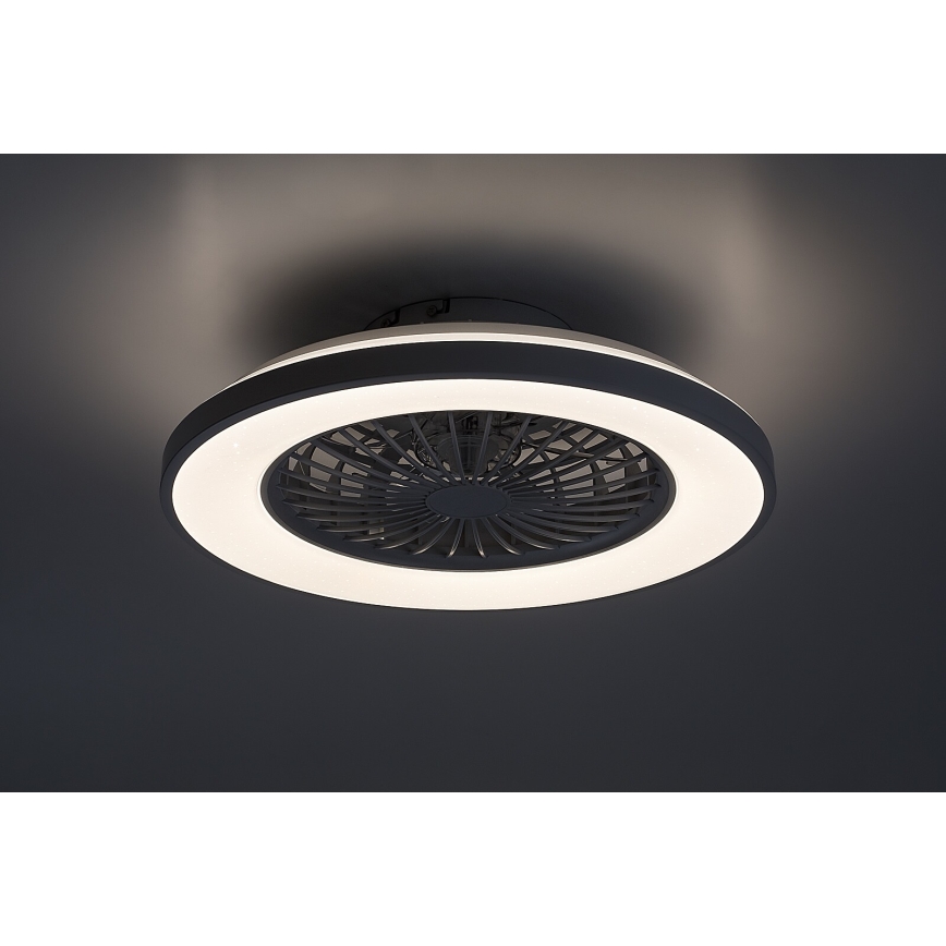 Rabalux - Plafonnier à intensité variable avec ventilateur LED/48W/230V 3000-6500K + Télécommande