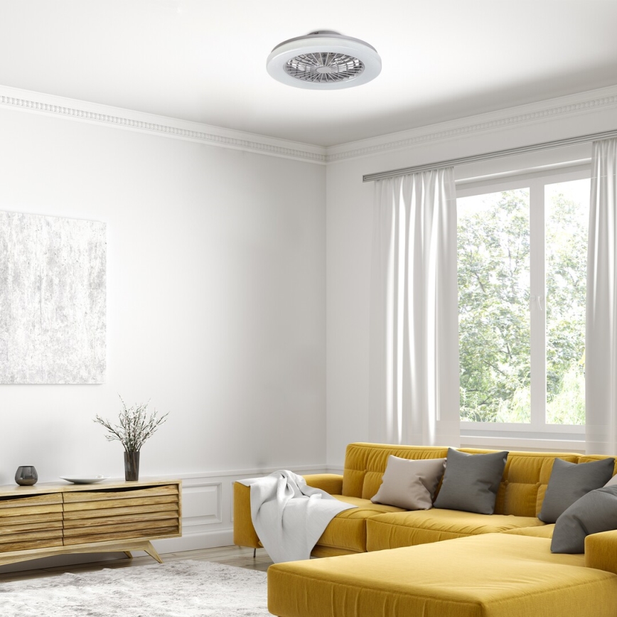 Rabalux - Plafonnier RGB à intensité variable avec ventilateur LED/48W/230V 3000-6500K + Télécommande