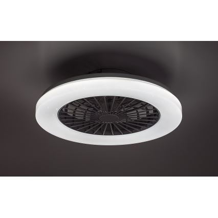 Rabalux - Plafonnier RGB à intensité variable avec ventilateur LED/48W/230V 3000-6500K + Télécommande