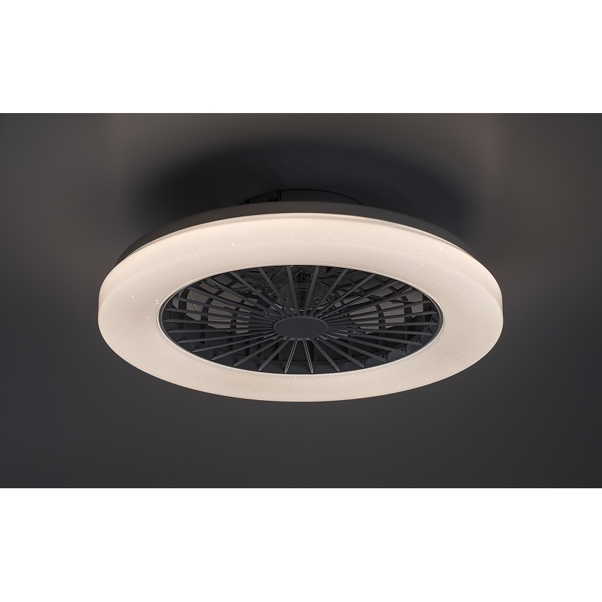 Rabalux - Plafonnier RGB à intensité variable avec ventilateur LED/48W/230V 3000-6500K + Télécommande