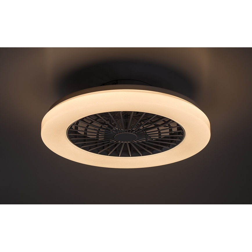 Rabalux - Plafonnier RGB à intensité variable avec ventilateur LED/48W/230V 3000-6500K + Télécommande