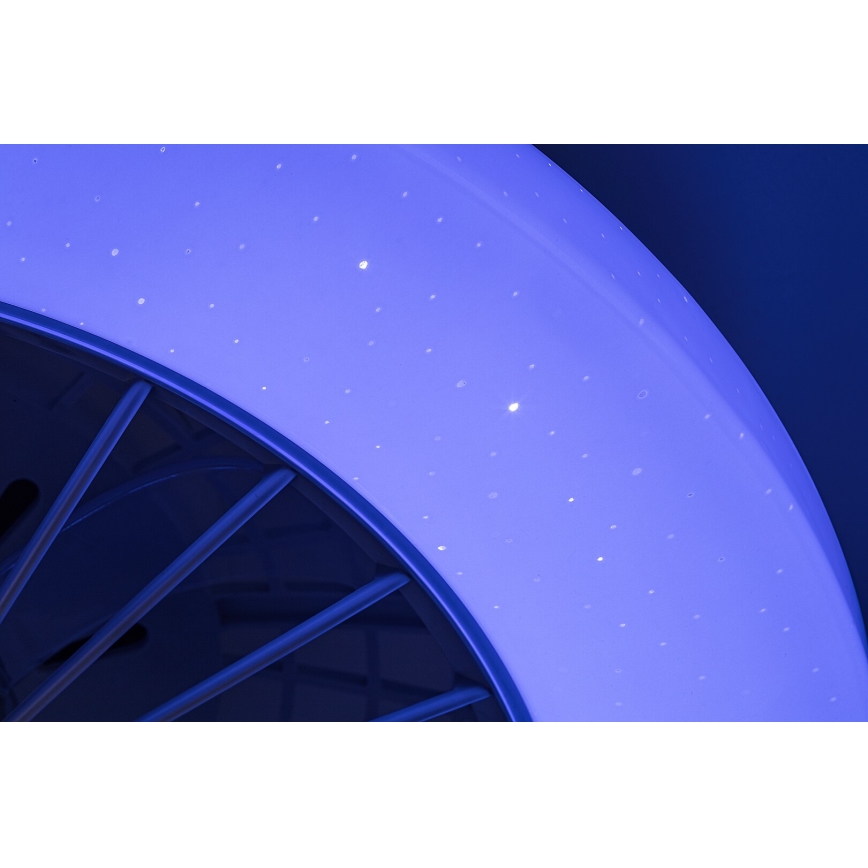 Rabalux - Plafonnier RGB à intensité variable avec ventilateur LED/48W/230V 3000-6500K + Télécommande