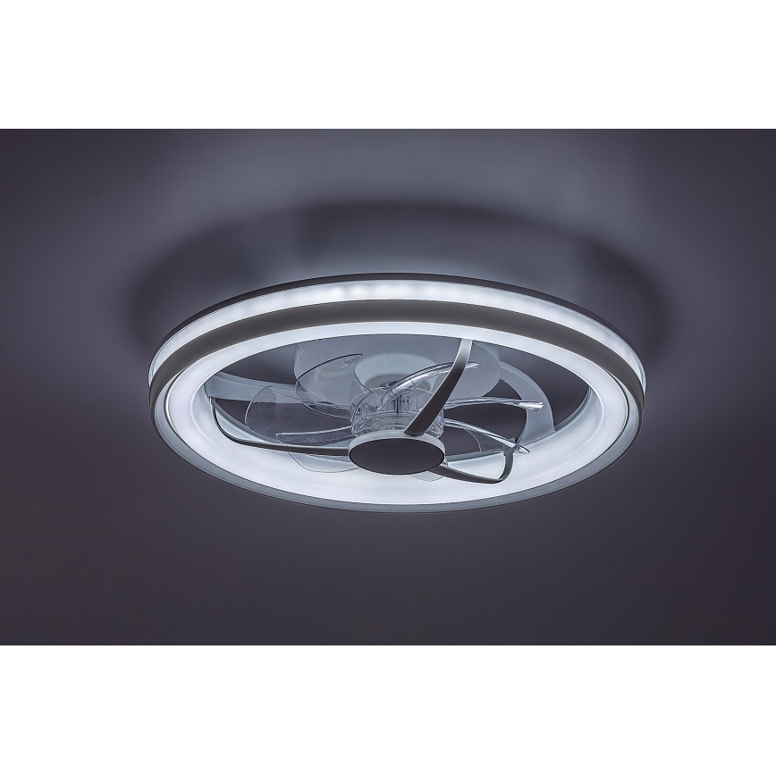 Rabalux - Plafonnier à intensité variable avec ventilateur LED/40W/230V 3000/4000/6000K Wi-Fi + Télécommande