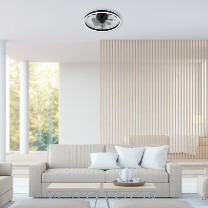 Rabalux - Dimmbare LED-Deckenleuchte mit Ventilator LED/40W/230V 3000/4000/6000K Wi-Fi + Fernbedienung