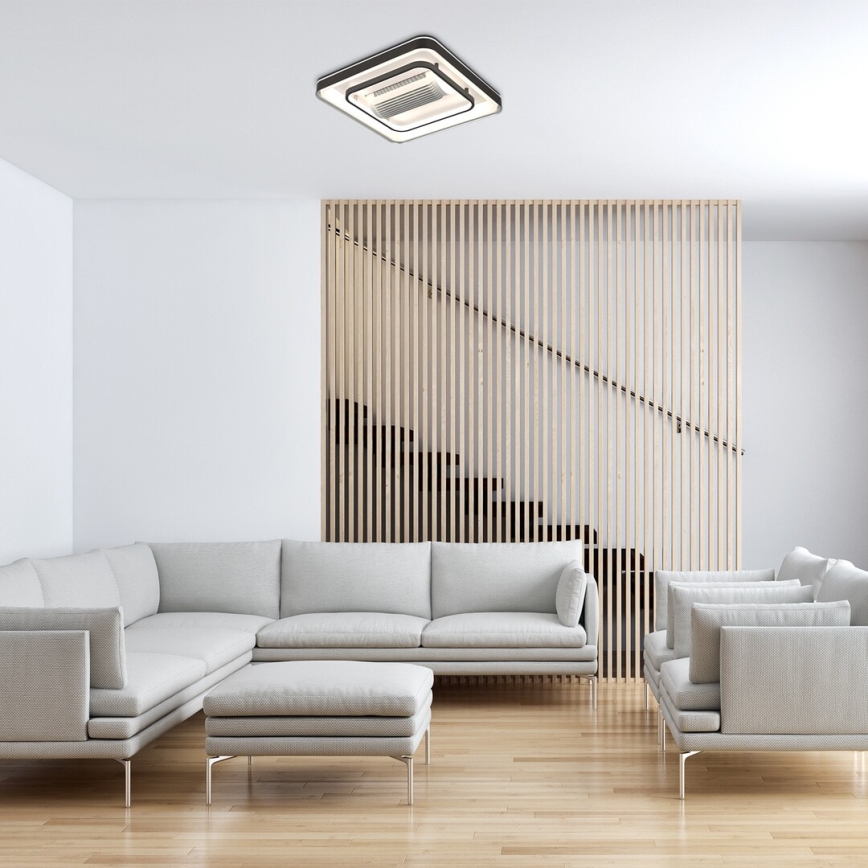 Rabalux - Plafonnier à intensité variable avec ventilateur LED/50W/230V 3000/4000/6000K Wi-Fi + Télécommande