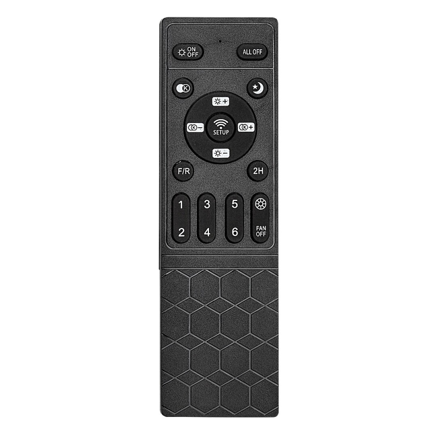 Rabalux - Plafonnier à intensité variable avec ventilateur LED/50W/230V 3000/4000/6000K Wi-Fi + Télécommande