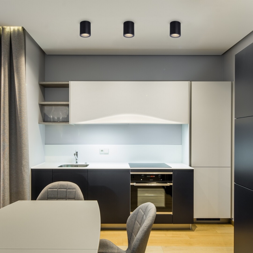 Rabalux - Plafoniera 1x GU10/35W/230V Ø 7 cm, nera