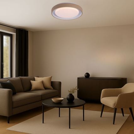 Rabalux - Plafonnier LED dimmable, 48 W, 230 V, 3000–6500 K, Ø 49,5 cm + télécommande