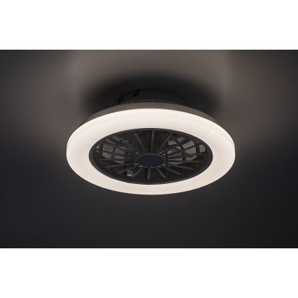 Rabalux - Dimmbare LED-Deckenleuchte mit Ventilator LED/24W/230V 3000-6500K + Fernbedienung
