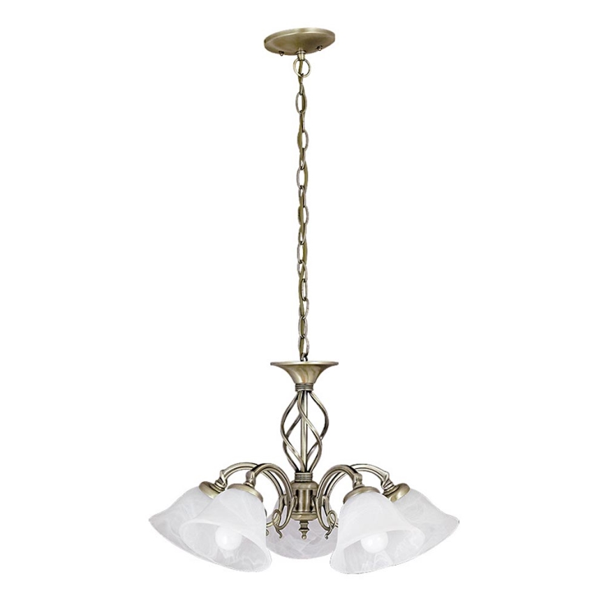 Rabalux 7135 - Lampadario a sospensione con catena BECKWORTH 5xE14/40W/230V