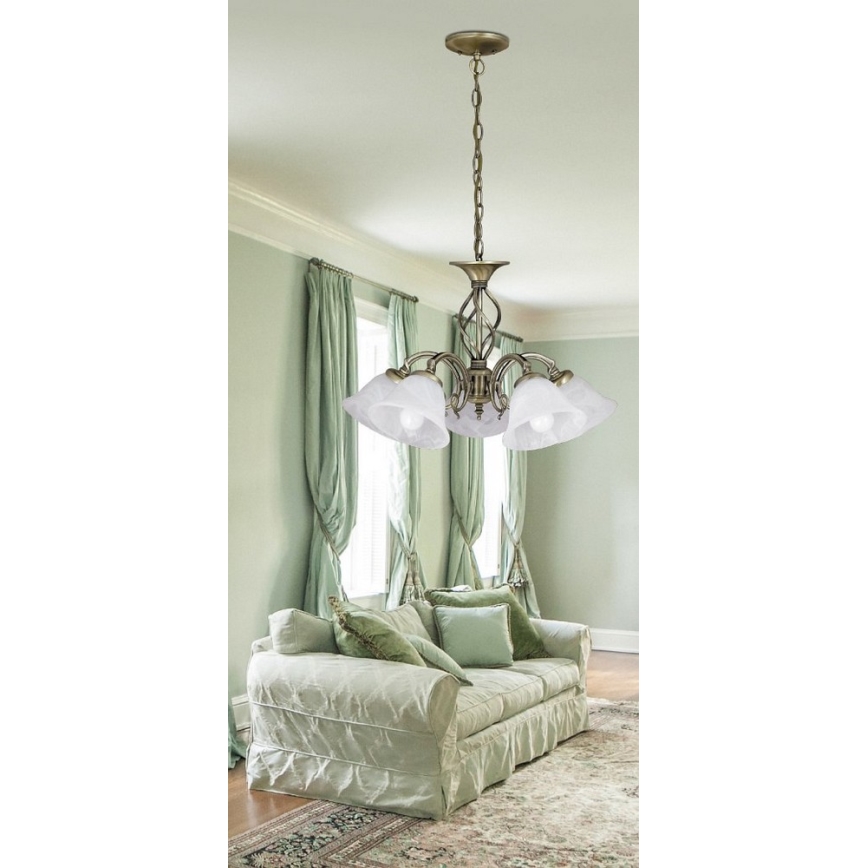 Rabalux 7135 - Lampadario a sospensione con catena BECKWORTH 5xE14/40W/230V