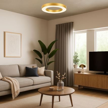 Rabalux - LED-Deckenleuchte LED/24W/230V 3000/4000/6500K Ø 40 cm goldfarben