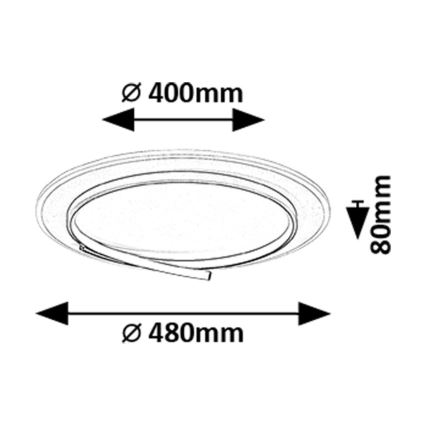 Rabalux - Plafoniera LED LED/40W/230V 4000K
