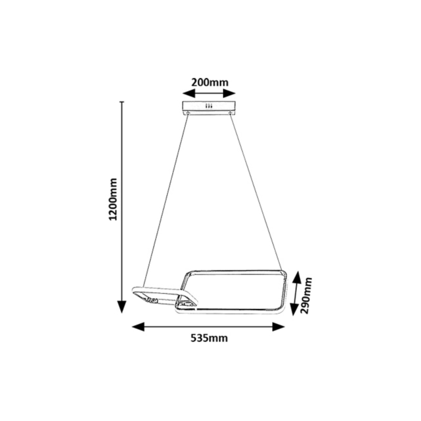 Rabalux - Lampadario a plafone LED LED/36W/230V 4000K