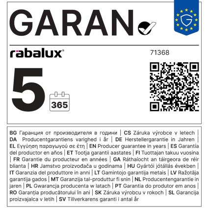 Rabalux - Plafoniera a LED/24W/230V 3000K 33x40 cm