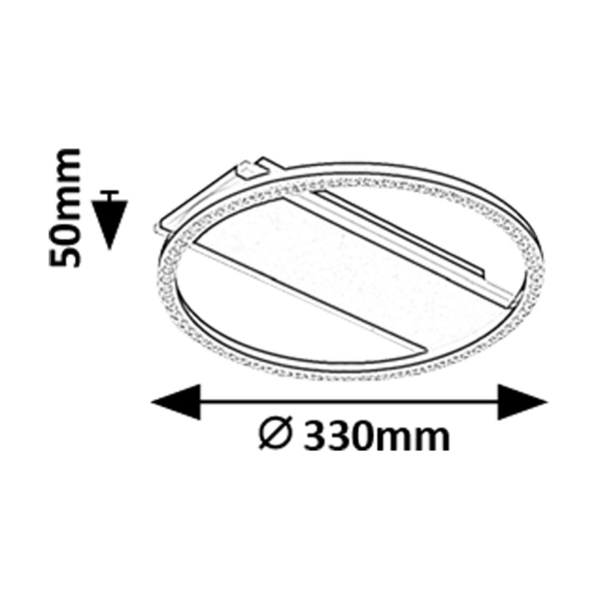 Rabalux - LED-Deckenleuchte LED/24W/230V 3000K