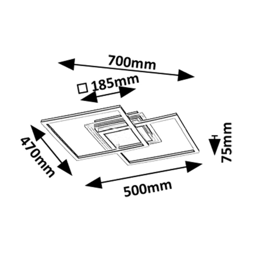 Rabalux - LED-Deckenleuchte LED/28W/230V 3000K