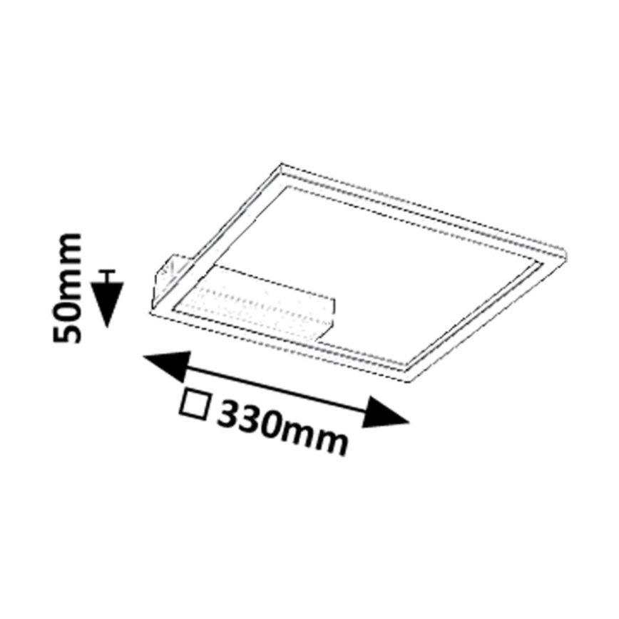 Rabalux - Plafonnier LED LED/24W/230V 3000K 33x33 cm