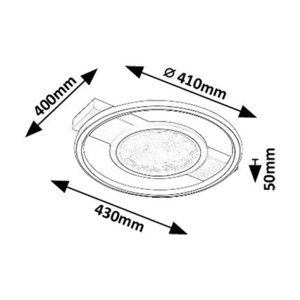 Rabalux - Plafoniera LED LED/50W/230V 3000K