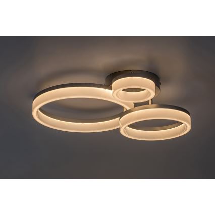 Rabalux - LED-Deckenleuchte LED/24W/230V 3000/4000/6500K matt Chrom