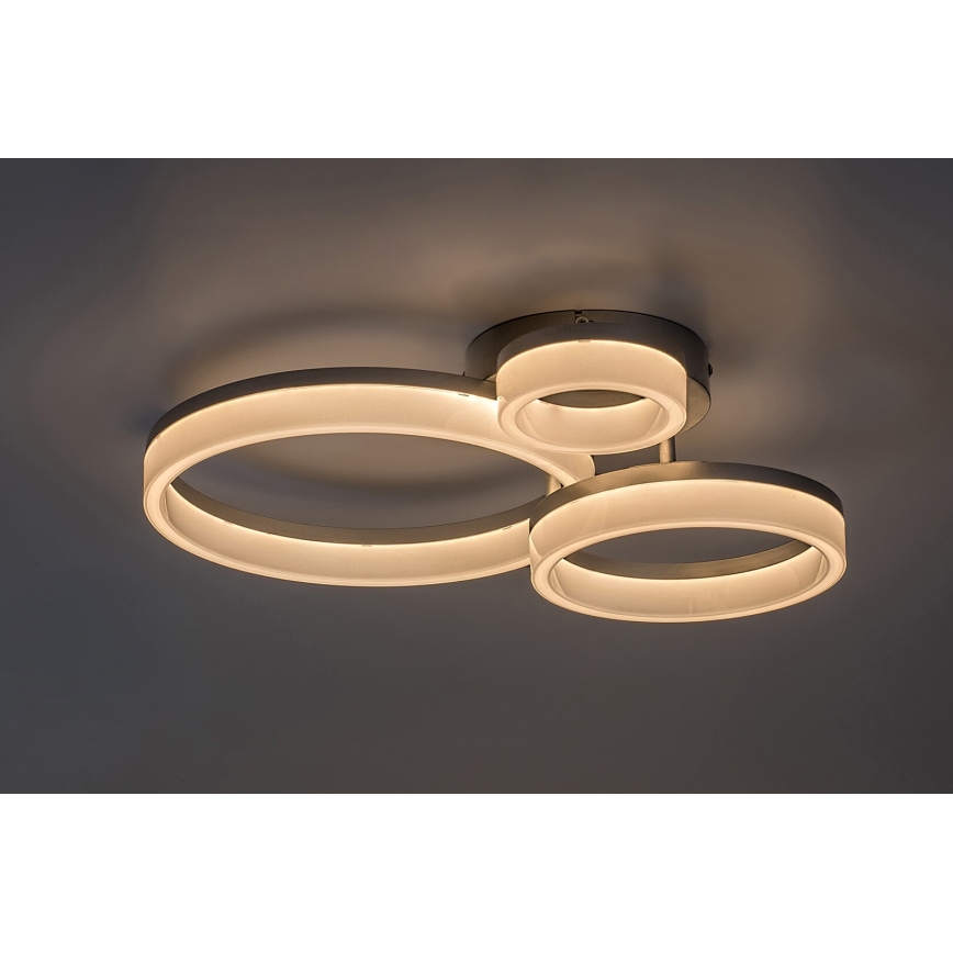 Rabalux - LED-Deckenleuchte LED/24W/230V 3000/4000/6500K 38x51 cm mattchrom