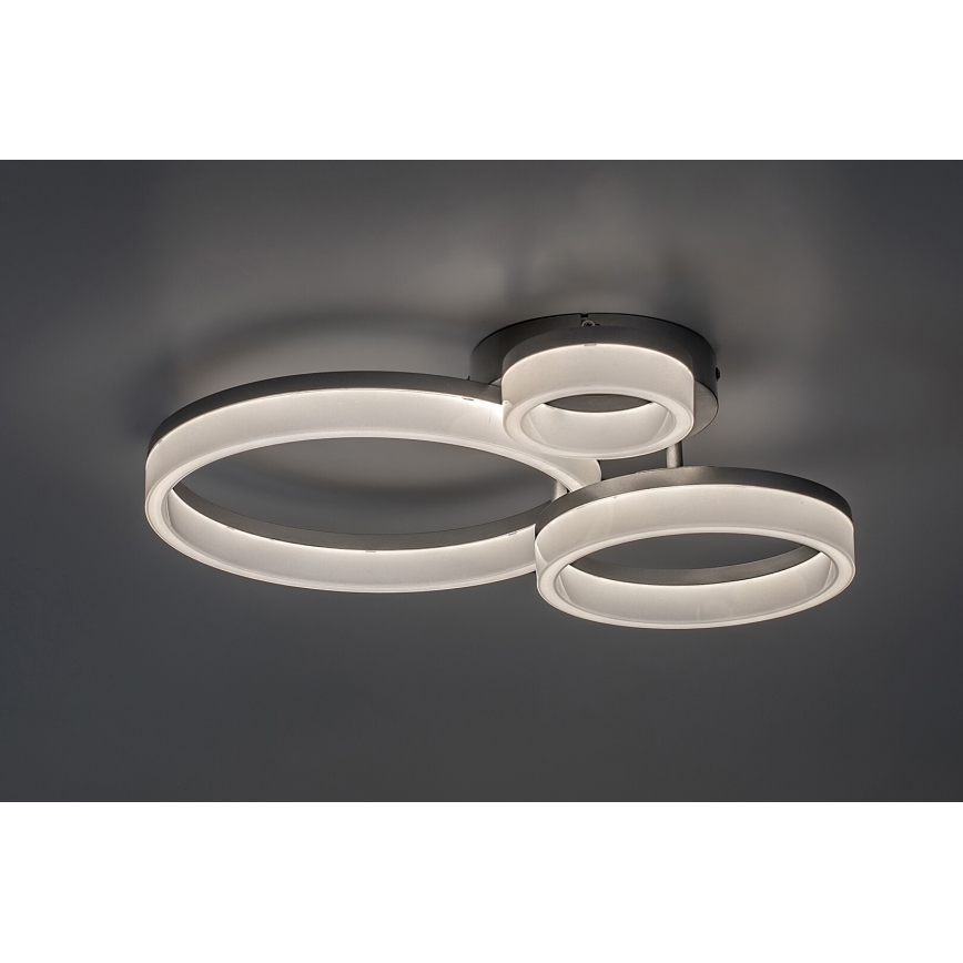 Rabalux - LED-Deckenleuchte LED/24W/230V 3000/4000/6500K 38x51 cm mattchrom