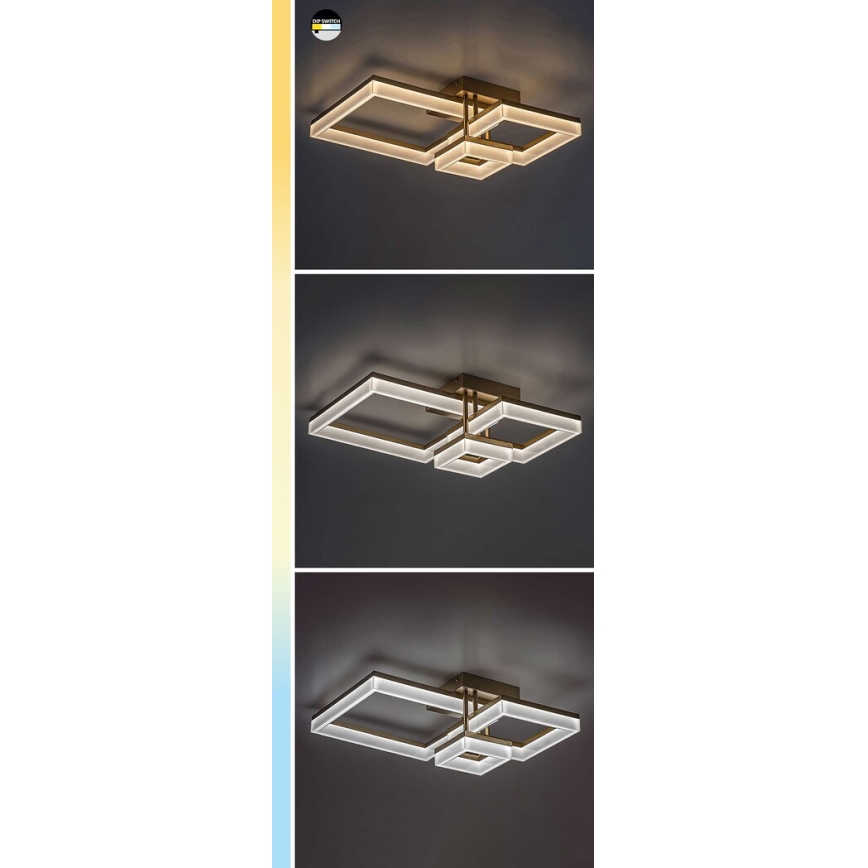Rabalux - Plafoniera LED LED/22W/230V 3000/4000/6500K cromo opaco