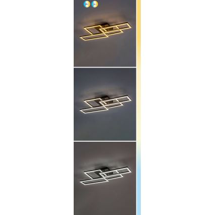 Rabalux - dimmbare LED-Deckenleuchte LED/40 W/230 V 3000–6500 K 35×70 cm + Fernbedienung