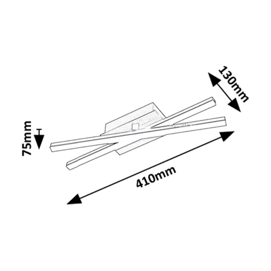 Rabalux - Plafonnier LED/16W/230V 4000K 13x41 cm