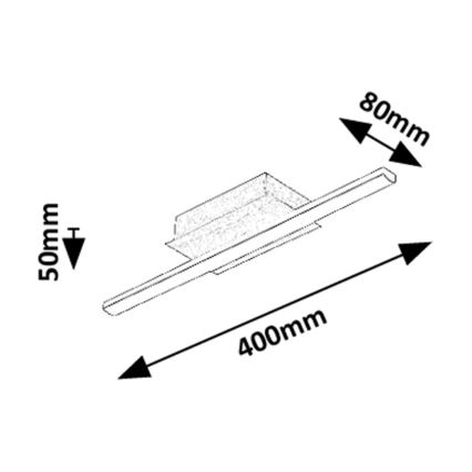 Rabalux - Plafoniera LED/8W/230V 4000K 8x40 cm
