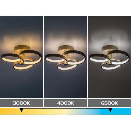 Rabalux - Plafonnier LED dimmable LED/32W/230V 3000-6500K Ø 31 cm beige + télécommande
