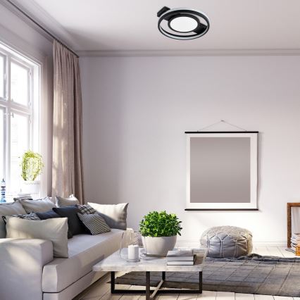 Rabalux - RGB-dimmbare LED-Deckenleuchte, 40 W, 230 V, 3000-6500 K, mit Fernbedienung, Ø 43 cm