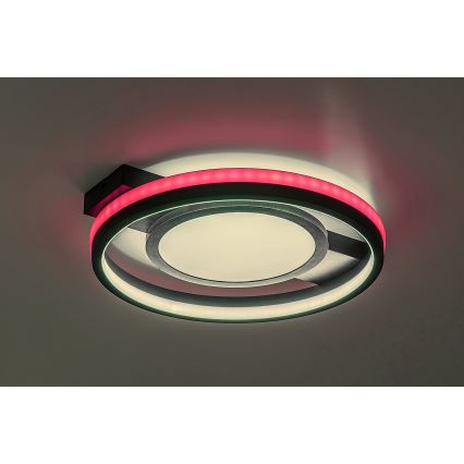 Rabalux - Plafonnier LED RGB dimmable LED/40W/230V 3000-6500K avec télécommande Ø 43 cm