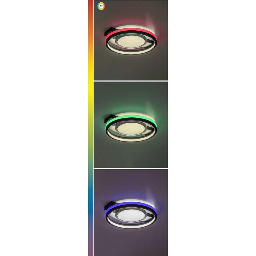 Rabalux - Plafonnier LED RGB dimmable LED/40W/230V 3000-6500K avec télécommande Ø 43 cm