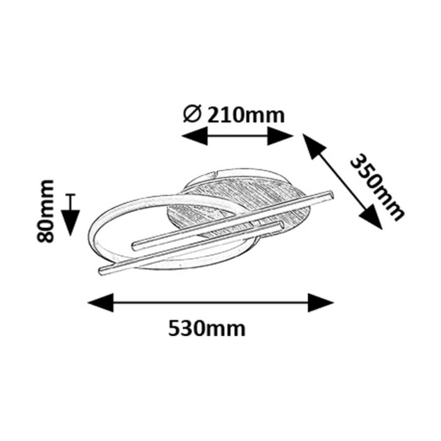 Rabalux - Plafoniera LED LED/40W/230V 3000/4000/6500K