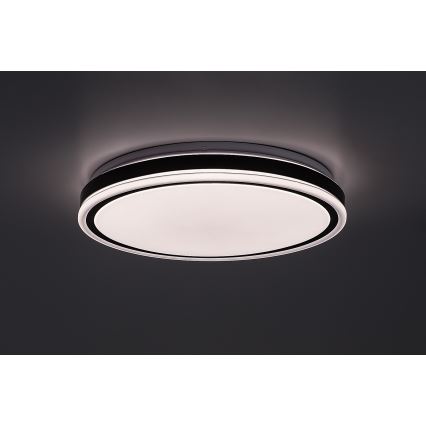 Rabalux - Dimmbare LED-Deckenleuchte LED/20W/230V 3000-6500K Ø 38,5 cm schwarz + Fernbedienung
