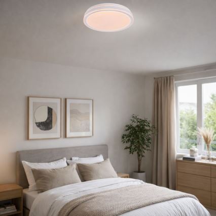 Rabalux - Plafonnier LED dimmable LED/23W/230V 3000-6500K Ø 38,5 cm blanc + télécommande