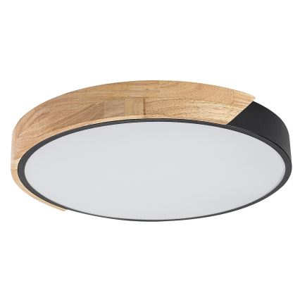 Rabalux - LED-Deckenleuchte LED/24W/230V 4000K schwarz/Eiche Ø 41 cm