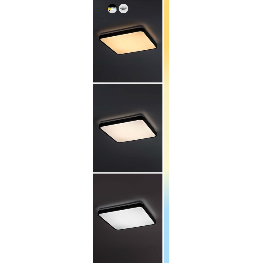 Rabalux - Plafoniera LED da bagno LED/36W/230V 3000/4000/6000K IP44 42x42 cm bianco