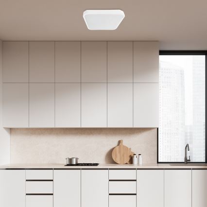 Rabalux - Plafoniera LED dimmerabile da bagno LED/36W/230V 3000-6000K IP44 42x42 cm bianco + telecomando