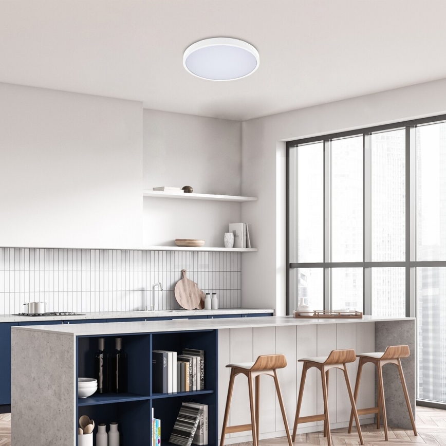 Rabalux - Plafoniera LED da bagno LED/36W/230V 3000/4000/6000K IP44 diametro 42 cm bianco