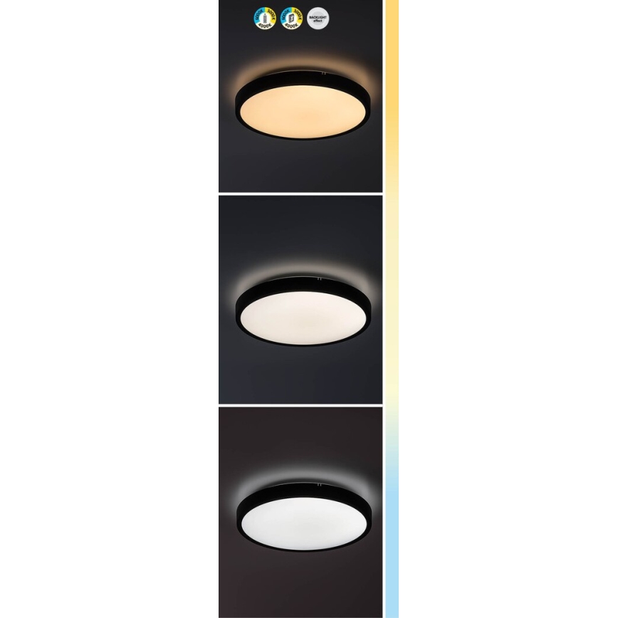 Rabalux - Plafoniera LED dimmerabile da bagno LED/36W/230V 3000-6000K IP44 diametro 42 cm bianco + telecomando
