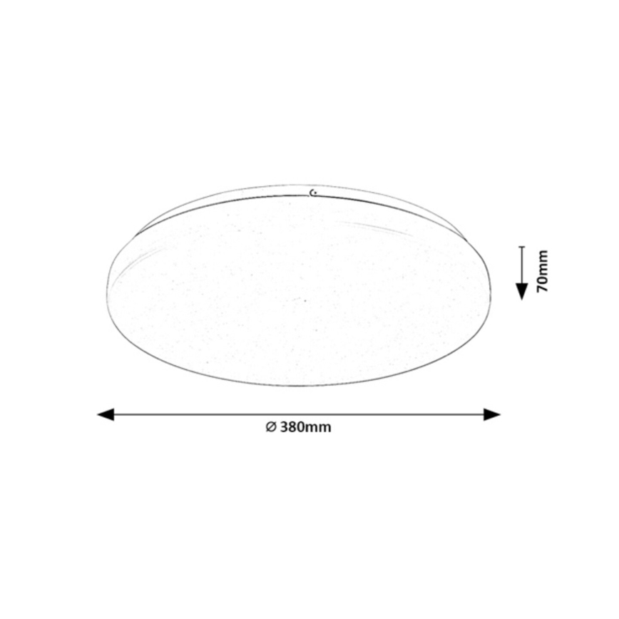 Rabalux - Plafonnier LED dimmable LED/34W/230V 3000-6500K Ø 38 cm + télécommande