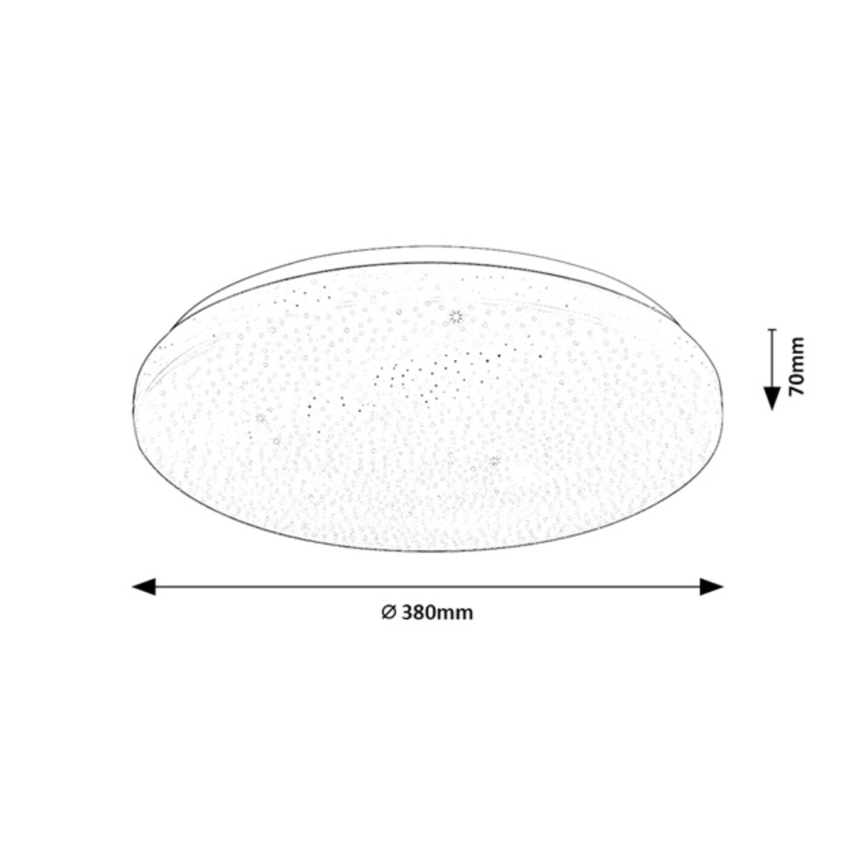 Rabalux - Plafonnier LED dimmable 34W/230V 3000-6500K Ø 38 cm + télécommande