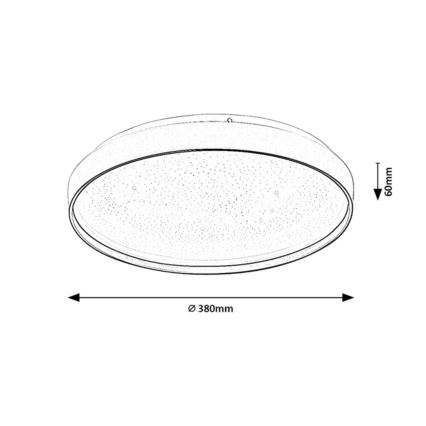 Rabalux - Plafoniera dimmerabile a LED/34W/230V 3000-6500K Ø 38 cm + telecomando