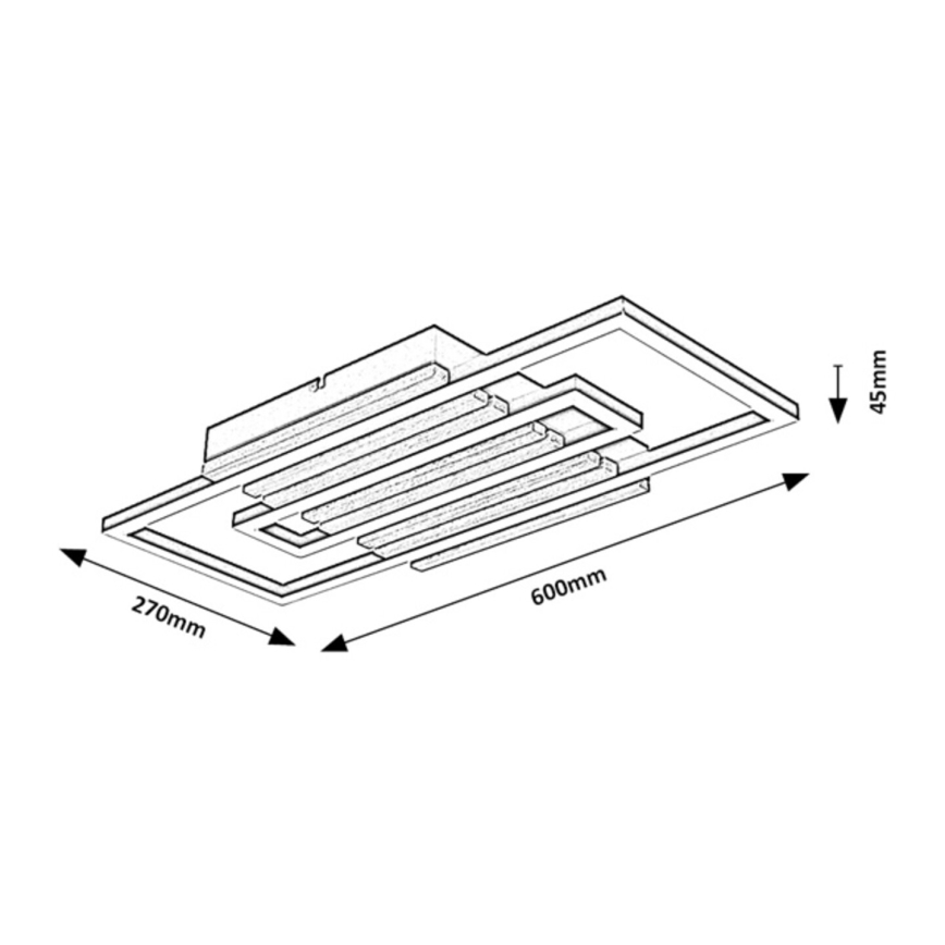 Rabalux - LED-Deckenleuchte LED/28W/230V 3000/4500/6000K