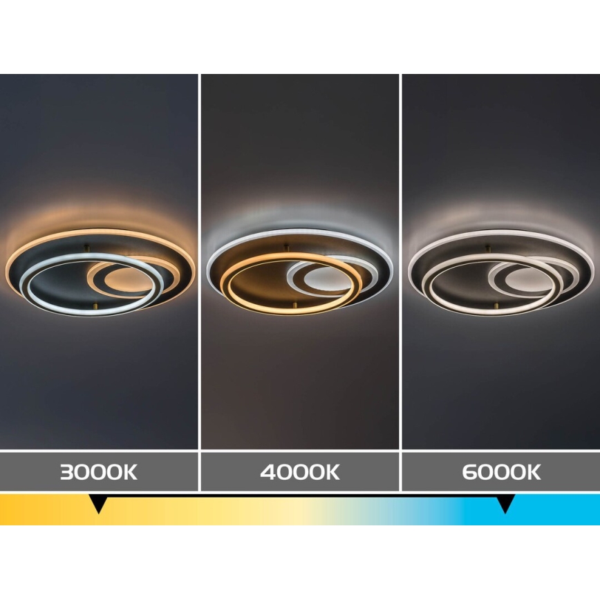 Rabalux - Plafonnier LED dimmable LED/60W/230V 3000-6000K Ø 50 cm + télécommande